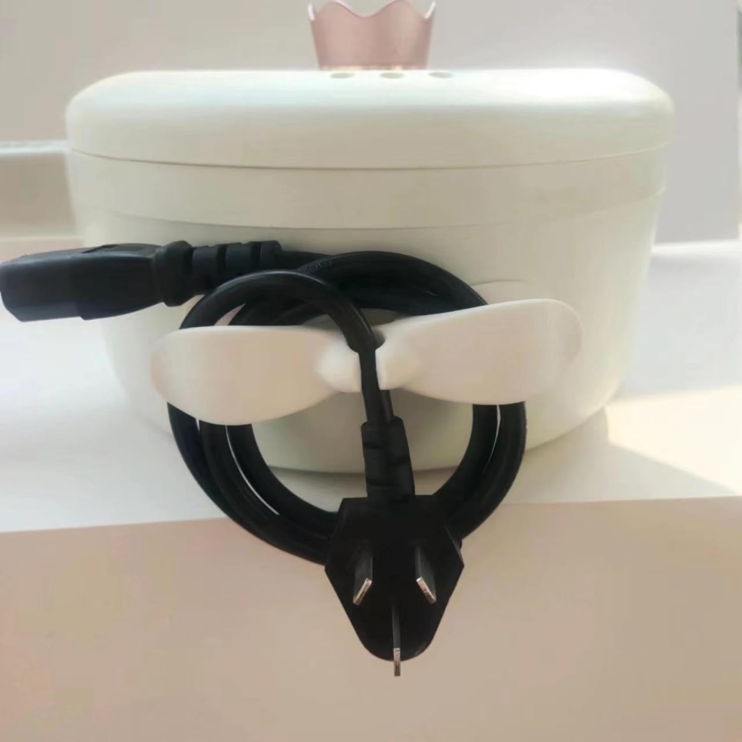 12657 Power Plug Holder Organizer for Appliances Tidy Cord Winder Cable Organizer Self Adhesive Wire Wrap Holder for Coffee Maker Pressure Cooker Etc (1 Pc / 8x3 Cm / Small) 12657 Power Plug Holder Organizer for Appliances Tidy Cord Winder Cable Organizer Self Adhesive Wire Wrap Holder for Coffee Maker Pressure Cooker Etc (1 Pc / 8x3 Cm / Small)